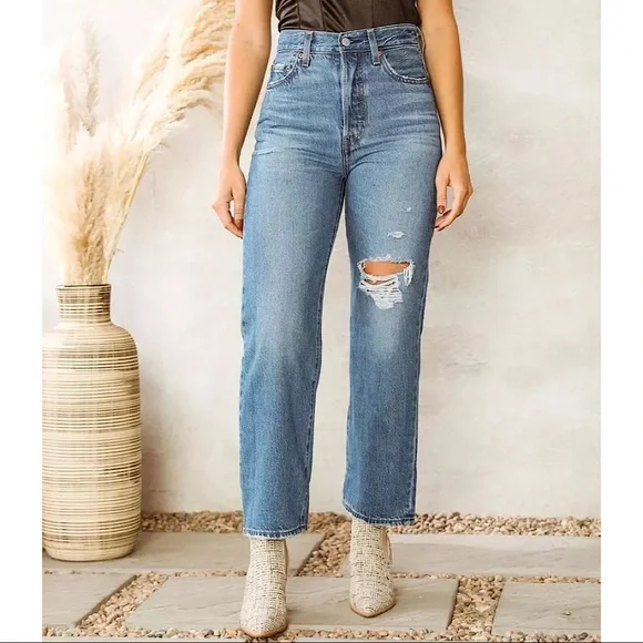 🔥🔥🔥NEW Levi's® Premium RIBCAGE STRAIGHT ANKLE JEANS - Picture 11 of 16